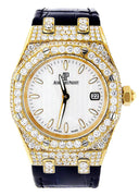 Audemars Piguet Royal Oak Watch For Women | 18K Yellow Gold | 33 Mm