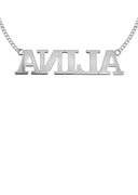 14K Ladies White Gold Name Plate Necklace | Appx. 6.8 Grams