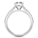 Round Diamond Pave Engagement Ring Legacy 14K White Gold
