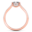 Pave Diamond Engagement Ring Dream 14K Rose Gold