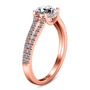 Pave Diamond Engagement Ring Dream 14K Rose Gold
