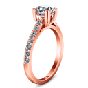 Pave Diamond Engagement Ring Michelle 14K Rose Gold
