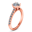 Pave Diamond Engagement Ring Harmoney 14K Rose Gold