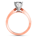 Pave Diamond Engagement Ring Bianca 14K Rose Gold