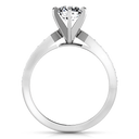 Round Diamond Pave Engagement Ring Bianca 14K White Gold