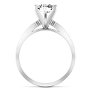 Round Diamond Pave Engagement Ring Yvonne 14K White Gold