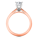 Pave Diamond Engagement Ring Belle 14K Rose Gold