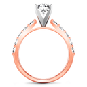 Pave Diamond Engagement Ring Cherish 14K Rose Gold