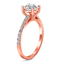 Pave Diamond Engagement Ring Yvette 14K Rose Gold