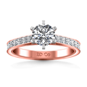 Pave Diamond Engagement Ring Calla 14K Rose Gold