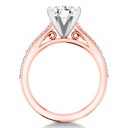Pave Diamond Engagement Ring Juliette 14K Rose Gold