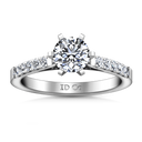 Pave Engagement Ring Beth 14K White Gold