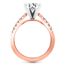 Pave Diamond Engagement Ring Beth 14K Rose Gold