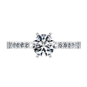 Pave Engagement Ring Beth 14K White Gold