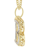 Diamond 10K Yellow Gold Letter "B" Necklace | Appx. 14.6 Grams