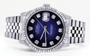 Mens Rolex Datejust Watch 16200  | 36Mm | Blue Black Dial | Jubilee Band