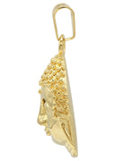 Mens Gold Plated Buddha Pendant | 21.2 Grams
