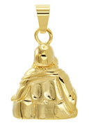 Mens Gold Plated Buddha Pendant | 22.3 Grams