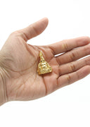 Mens Gold Plated Buddha Pendant | 22.3 Grams