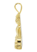 Mens Gold Plated Buddha Pendant | 28 Grams