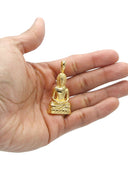 Mens Gold Plated Buddha Pendant | 28 Grams