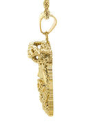 Mens Gold Plated Rope Chain & Jesus Piece Chain | Appx. 32.8 Grams