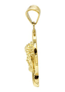 Mens Gold Plated Jesus Head Pendant | 12 Grams