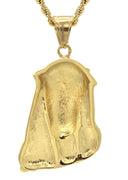 Mens Gold Plated Rope Chain & Jesus Piece Chain | Appx. 22.5 Grams