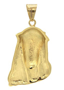 Mens Gold Plated Jesus Head Pendant | 14.5 Grams