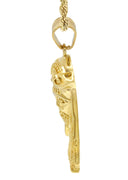 Mens Gold Plated Rope Chain & Jesus Piece Chain | Appx. 22.5 Grams