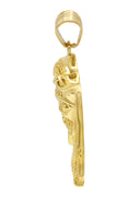 Mens Gold Plated Jesus Head Pendant | 14.5 Grams