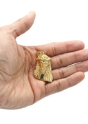 Mens Gold Plated Jesus Head Pendant | 14.5 Grams