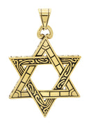 Mens Gold Plated Star of David Pendant | 15 Grams