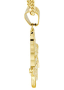 Mens Gold Plated Franco Chain & Freemason Pendant | Appx. 17.5 Grams