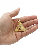 Mens Gold Plated Pharaoh Pendant | 13 Grams