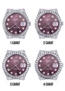 New Style | Hidden Clasp | Rolex Datejust Watch | 36Mm | Purple Dial | Jubilee Band
