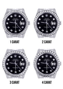 New Style | Hidden Clasp | Rolex Datejust  Watch | 36Mm | Black Dial | Jubilee Band