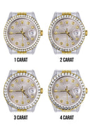 New Style | Hidden Clasp | Diamond Rolex Mens Watch Datejust | 36Mm | Grey Dial | Jubilee Band