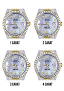 New Style | Hidden Clasp | Two Tone Rolex Datejust Watch | 36Mm | Mother of Pearl Dial | Jubilee Band