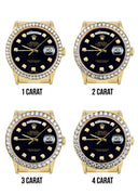 Rolex Day-Date | Presidential | 18K Yellow Gold | Diamond Bezel | Black Diamond Dial