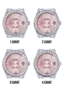 New Style | Hidden Clasp | Rolex Datejust Watch | 36Mm | Pink Dial | Jubilee Band