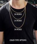 Gold Plated Mens Chain Iced Out Solid Rope