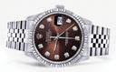 Mens Rolex Datejust Watch 16200  | 36Mm | Chocolate Dial | Jubilee Band