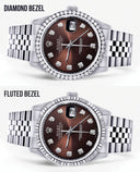 Womens Rolex Datejust Watch 16200| 36Mm | Chocolate Diamond Dial | Jubilee Band
