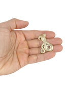 10K Yellow Gold Rope Chain & Gold Cobra Pendant | Appx. 18.1 Grams