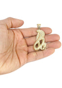 10K Yellow Gold Franco Chain & Gold Cobra Pendant | Appx. 21.7 Grams