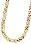 Diamond Miami Cuban Link Chain ( 17 MM ) & Gucci Puff Cuban Chain ( 18 MM) Bundle