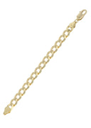 14K Gold Bracelet Solid Cuban Link For Women