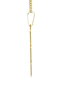 14K Ladies Two Tone with Diamonds Name Plate Necklace | Appx. 11.3 Grams