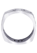 Diamond Mens Wedding Band | 0.36 Carats | Cross Satin Finish (Tyson)